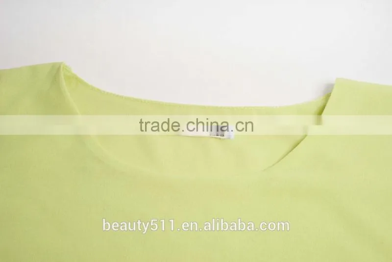 A loose sleeveless chiffon blouse on the side of a lotus leaf women shirt SD96