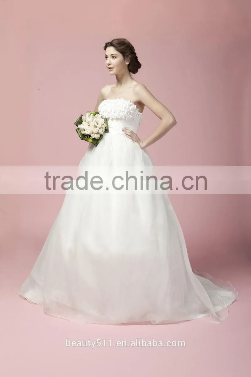 Ball Gown Sweetheart Court Train Tulle Wedding Dress A27801