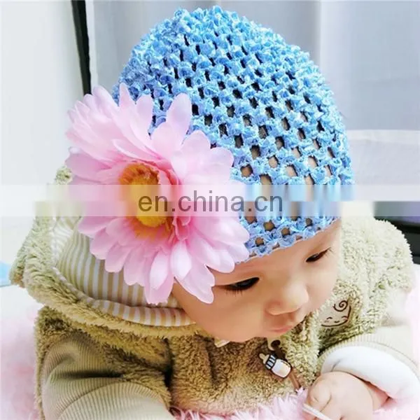 new born baby hat simulation sun flower child hat baby knitted hat elastic baby hat