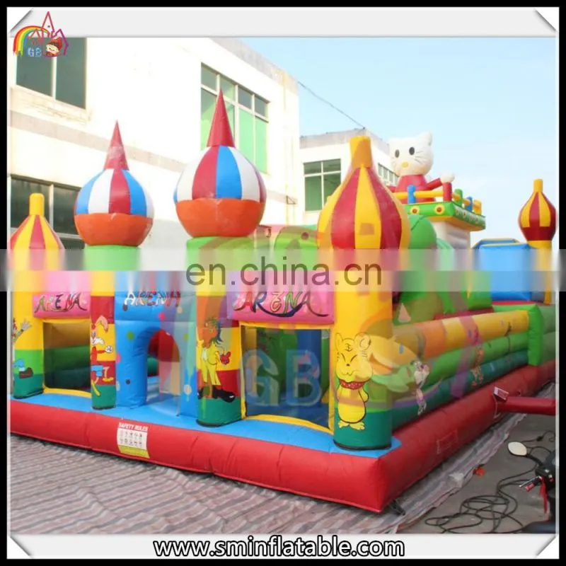 2016 Attractive Inflatable Mickey Mouse funcity,cartoon bouncer playground,kids fun houses for sale