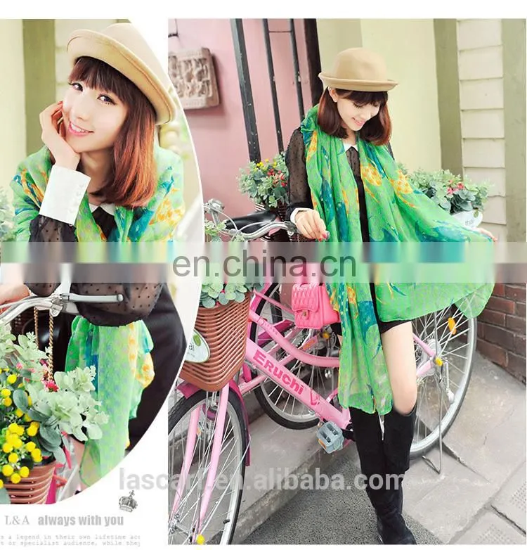 2015 Newest style fashion design long South Korea scarf shawl (PP078CL)