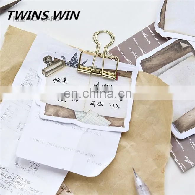 Top Quality Customized japanese stationery products wholesale school fashionable eco-friendly paper letter shaped sticky notes