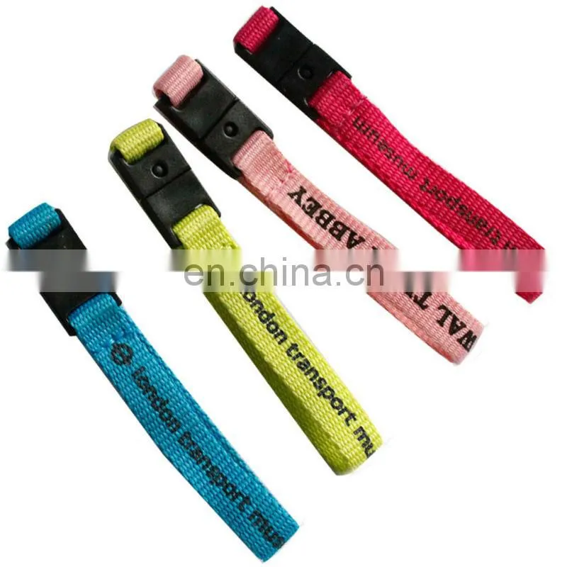 2013 Free customized woven imprint lanyards