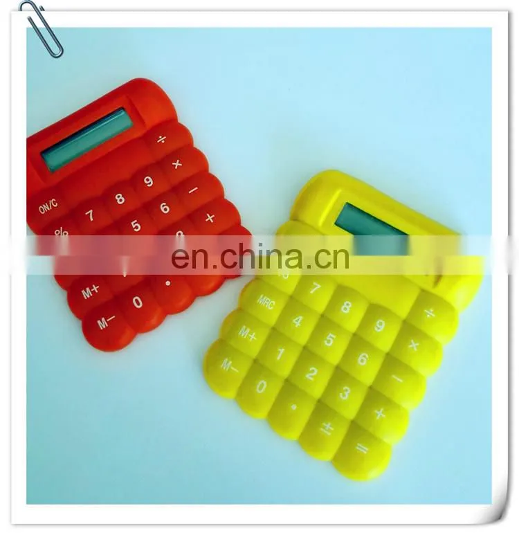 mini silicone plastic rubber smart promotion calculator