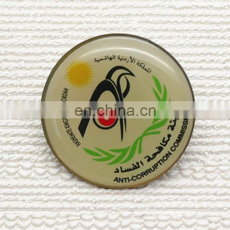 Offset Printing Lapel Pins, Metal Crafts custom badge button