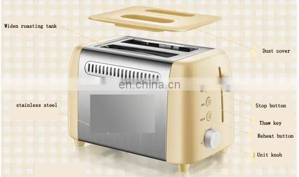 Commercial Stainless steel 2 slice bread toaster