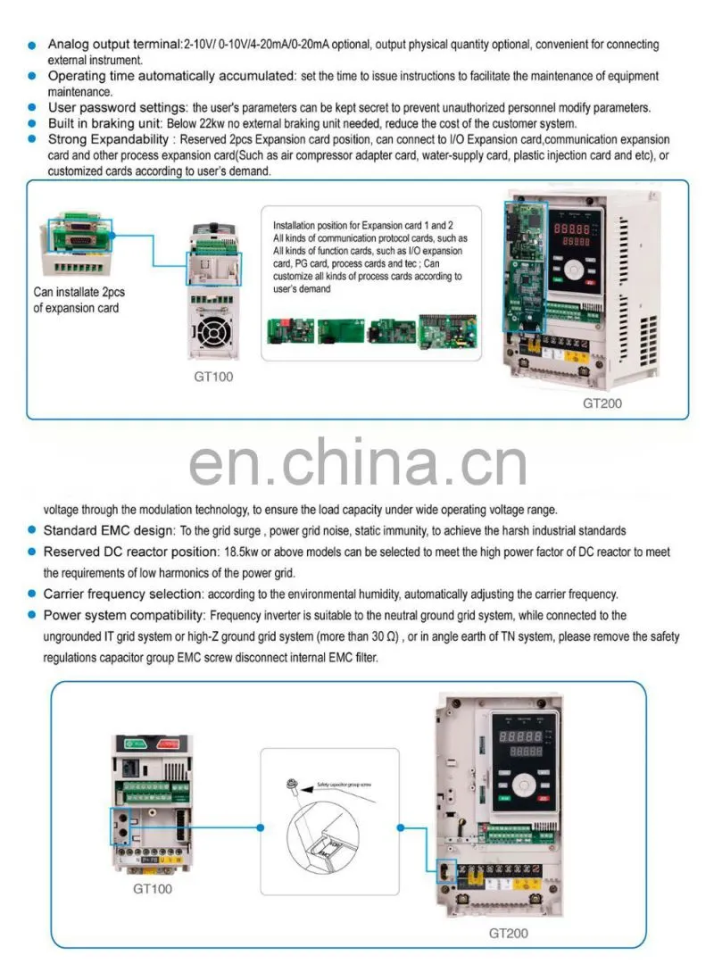 VFD/VSD/AC Motor Drive 380V 0.75kW-4.0kW frequency variator