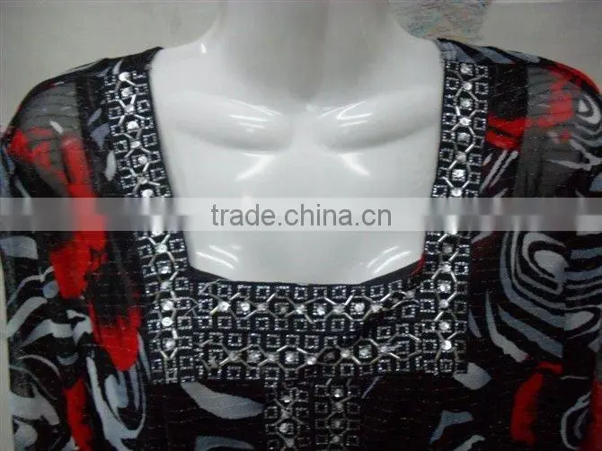 C176 Latest design muslim tunic and pants