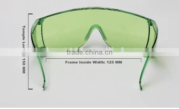 Traditional blue welding filter lens safety eyewear Wide temples increase side protection safety goggles