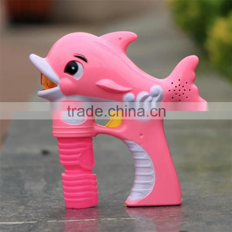 Happy winter toys true color spray paint music bubble gun for kids