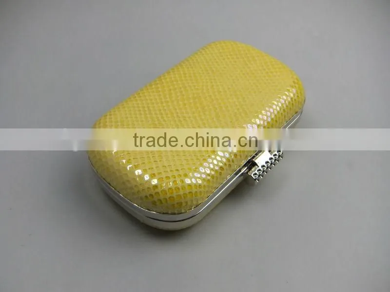 NEW ! Top quality luxury diamond head genuine sheepskin clutch bags Evening bags with chain
