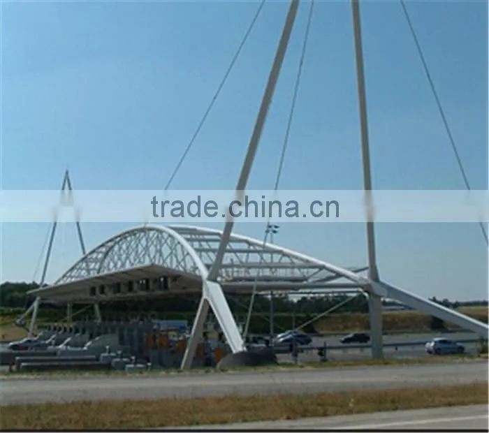 High standard prefab steel structure frame toll station