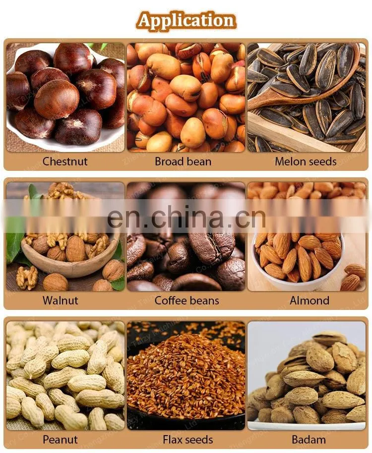 Peanut Roasting Nuts Sesame Soybean Corn Groundnut Roaster Processing Machine