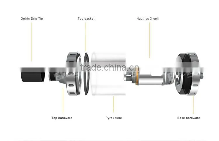 Elego Stock Offer Aspire Nautilus X Tank , Latest Aspire Nautilus X U-Tech Coil Tank With Leak Proof Design