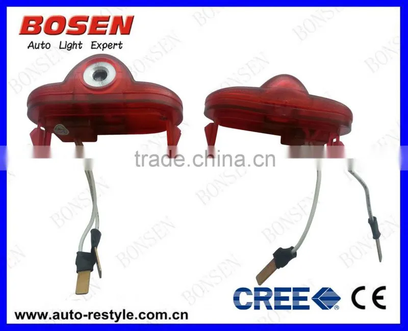 new led car logo door light ghost shadow light non- drilling