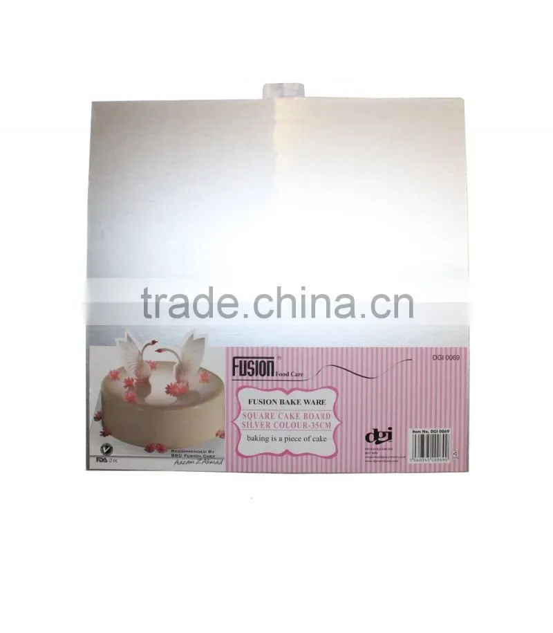 Wholesale Custom Silver Square Cake Boards Cardboard Cake Bases
