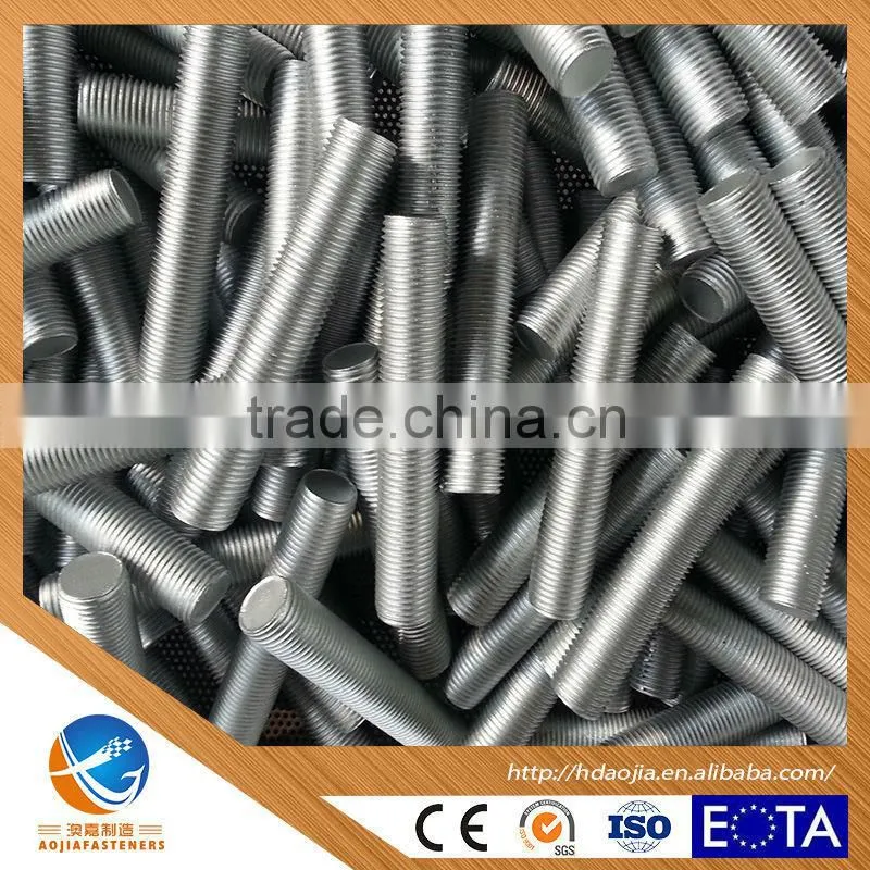 HANDAN AOJIA Galvanized DIN975 Threaded Rod M14*2000