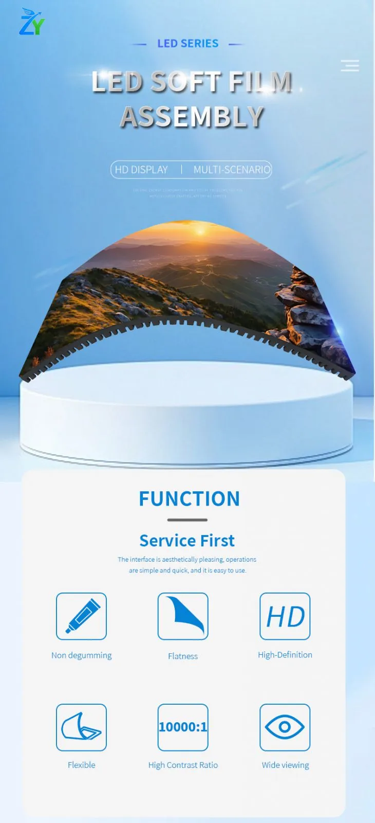 P1.25 P1.53 P1.86 P2 P2.5 P3 Soft LED Modules Flexible Indoor Soft Led Display Module Curved LED Display Screen