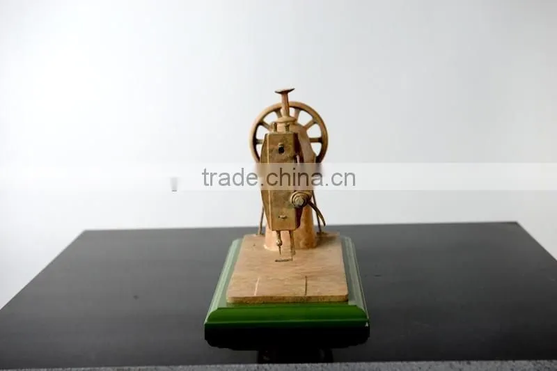 Home Decoration Bronze Sewing Machine Statue Female Figure Sculpture Patented