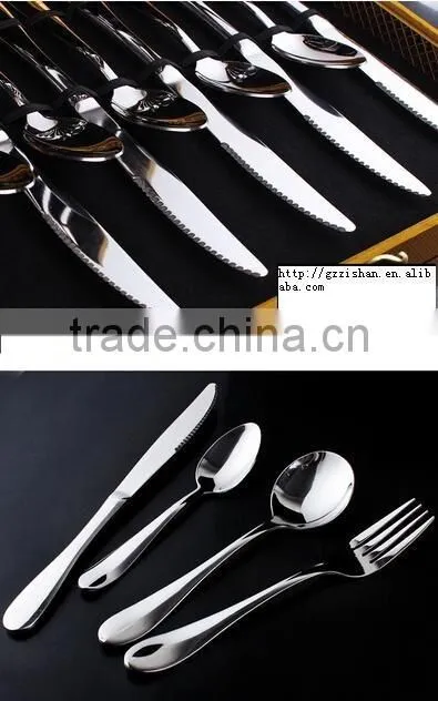 Modern new design stainless steel 24 piece cutlery set