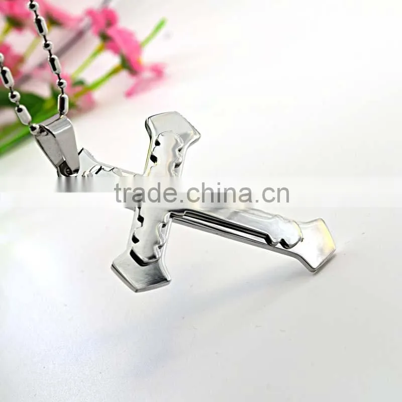 new products 2016 stainless steel cross pendant Christian cross pendants