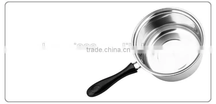 stainless steel capsuled bottom saucepan/ milk boiling pot/ stock pot in cookware