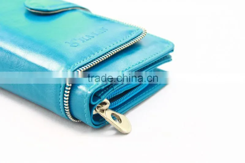 Popular newest women wallet in PU leather
