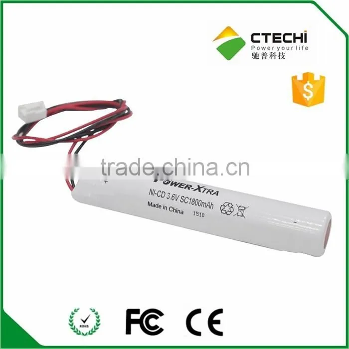 Nicd Rechargeable Batteries 3.6v 800mah battery pack