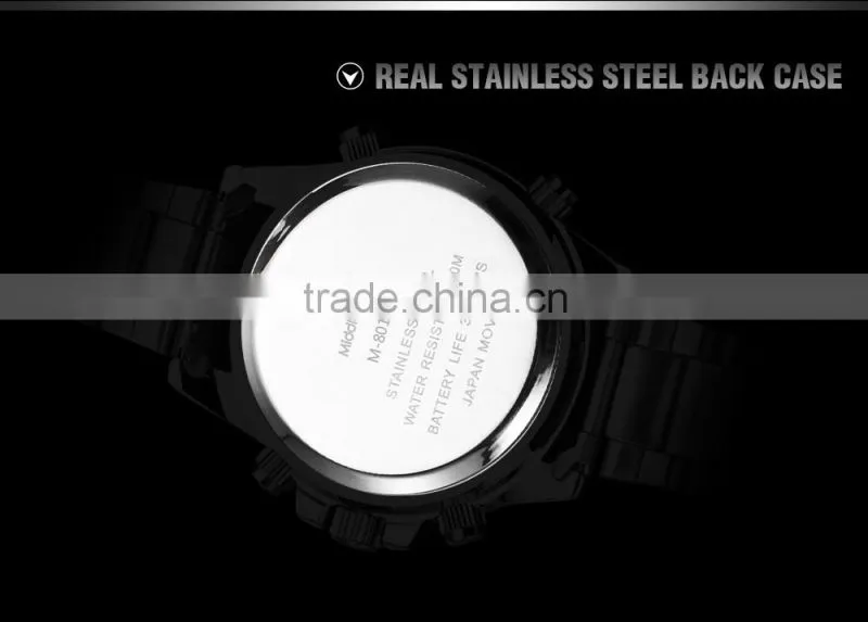 Chronograph wrist watch,Chinese stainless steel watches.wholesale china watch