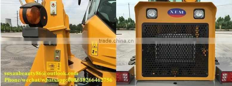 Telescopic loader, chinese 4.5m dumping height telescopic wheel loader for sale