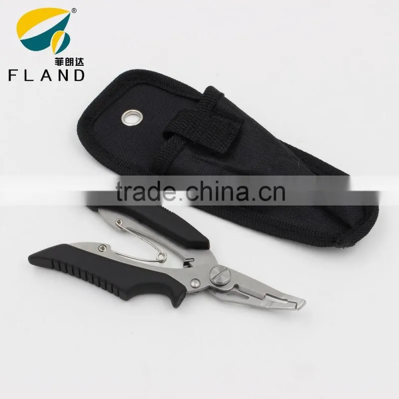 Mult-function fishing needle nose pliers tools with red handles,chinese fishing tackle