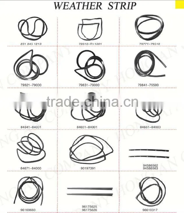 Resdential window & door rubber seal