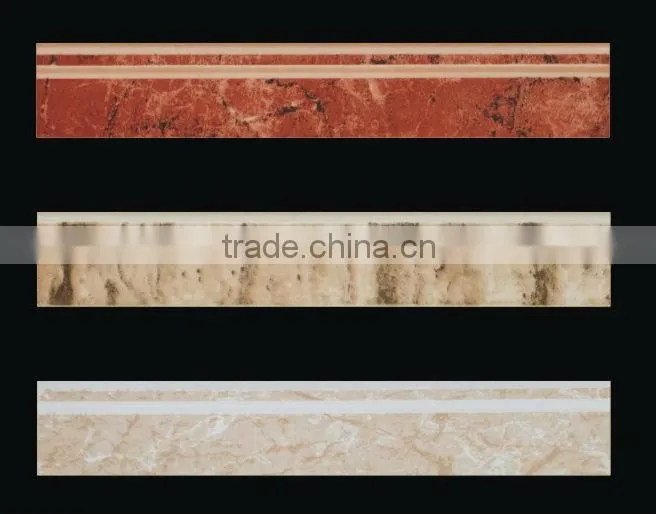 Glazed wall ceramic skirting tile 80X450mm