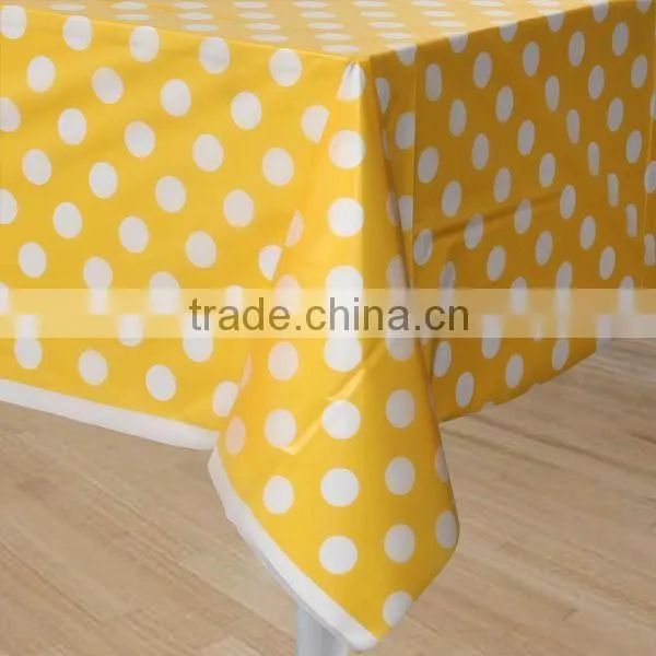 High Quality Plastic Table Cover for Party Products Supplies