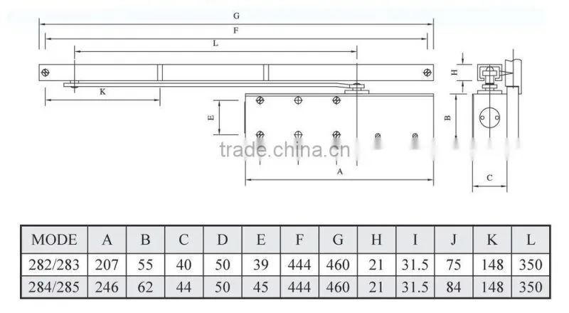 Glass Hinge Door Closer
