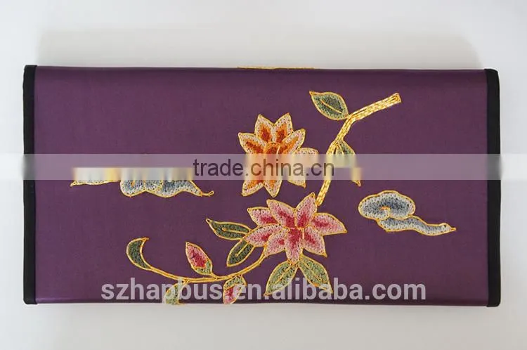 Handmade Silk Embroidery Ladies' purse/ Wallet/Handbag