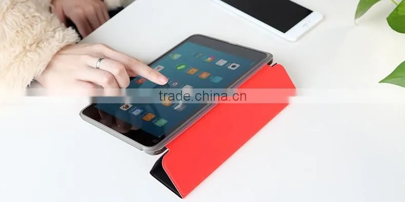 ROCK Phantom Series PU Leather Case for xiaomi Mi Pad 2 7.9 inch Soft TPU Full Rubber Smart Magnet Flip Case MT-5326