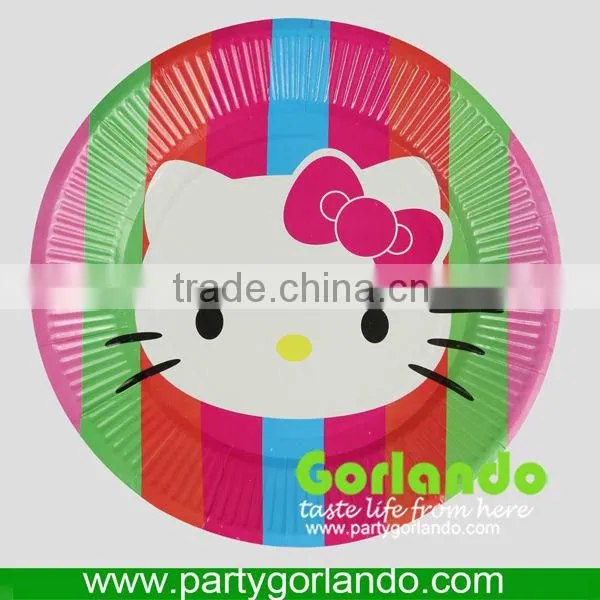 Environmental protection food grade paper plates for party