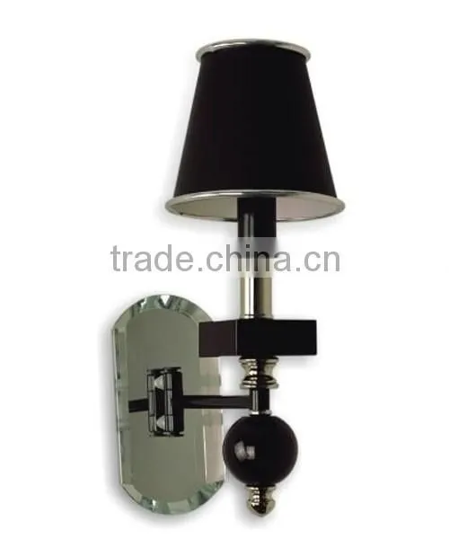 crystal wall lamp black single