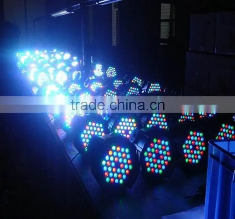 LED Par 54 3W Full color RGBW Par Light Professional Stage Light Bar Lights Wedding Staining light Show (6 x 54 pcs 3W LED)