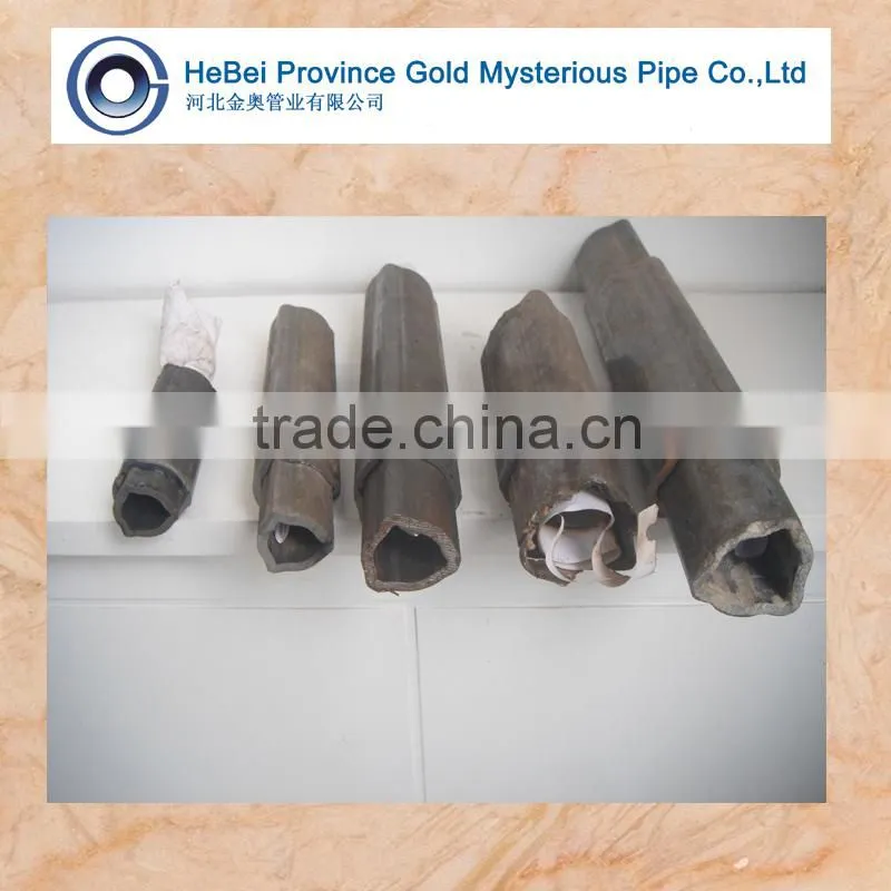 high quality triangular carbon seamless steel pipe and tube