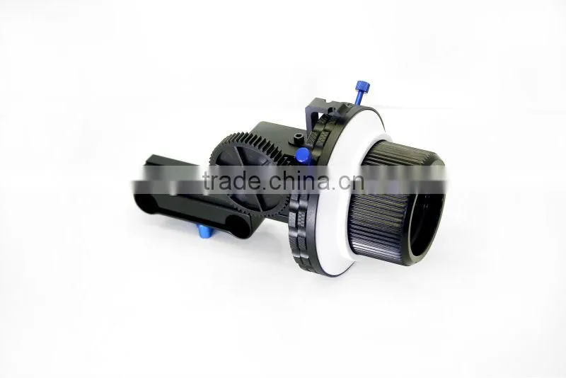 Professional DSLR Follow Focus F3 for 15mm rod support 5D2 7D 60D 550D camera DV HDV