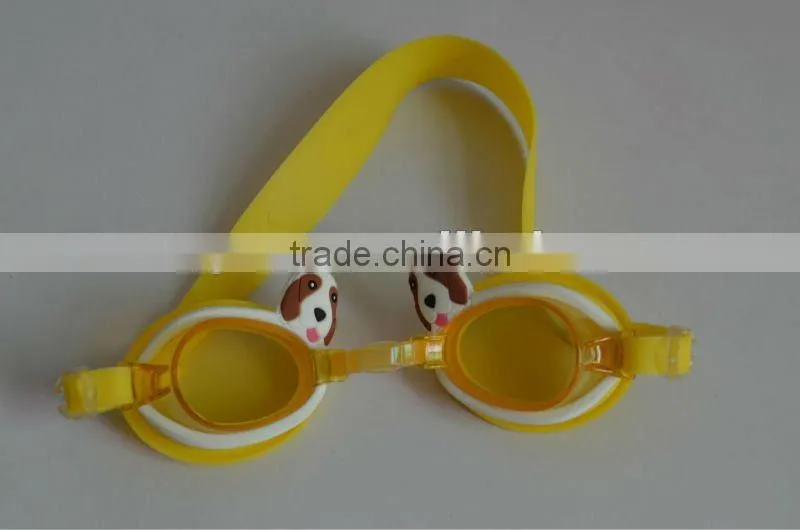 kids cartoon silicone swimming goggles hot sale