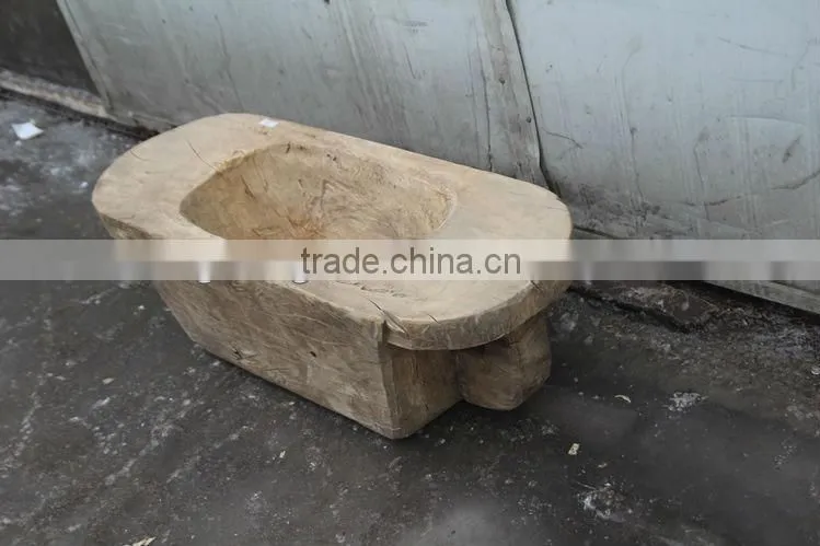 Chinese Antique Wood Garden Flower Tank