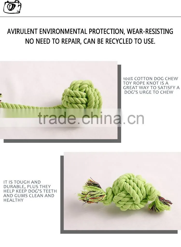 durable dog rope toy colorful and small size with factory price
