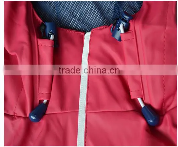 women fashion PU raincoat high quality