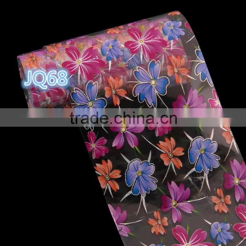 1 Roll Transparent Nail Art Foil Transfer by glue Adhesive Nail Polish Wrap Salon Quality