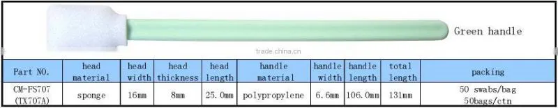 printhead cleaning sponge swab