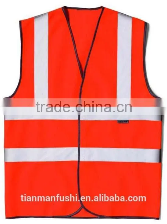 2015 Safety Transportation Reflective Workwear Organge Custom-made Cheap Top Quality Work Jacket