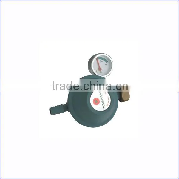 High Quality Auto LPG Regulator Valve with Meter, Zinc Alloy Gas Valve with Child Lock Switch